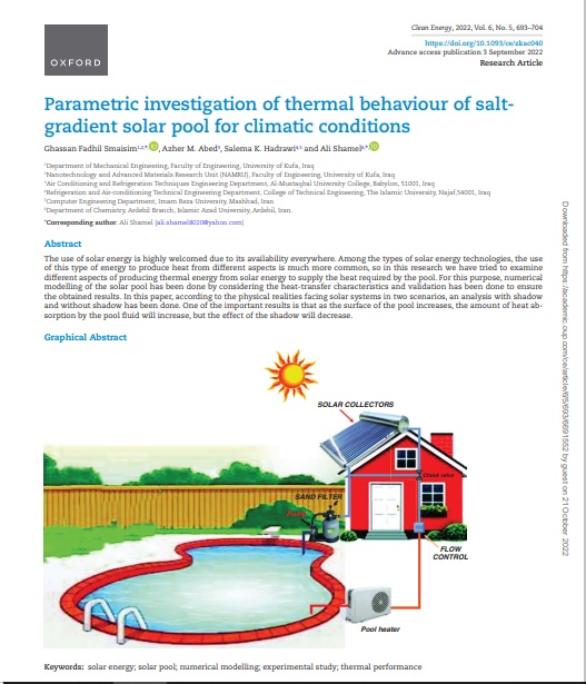 Parametric investigation of thermal beha
