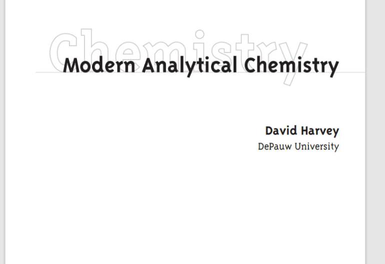 CModern Analytical Chemistry hemi