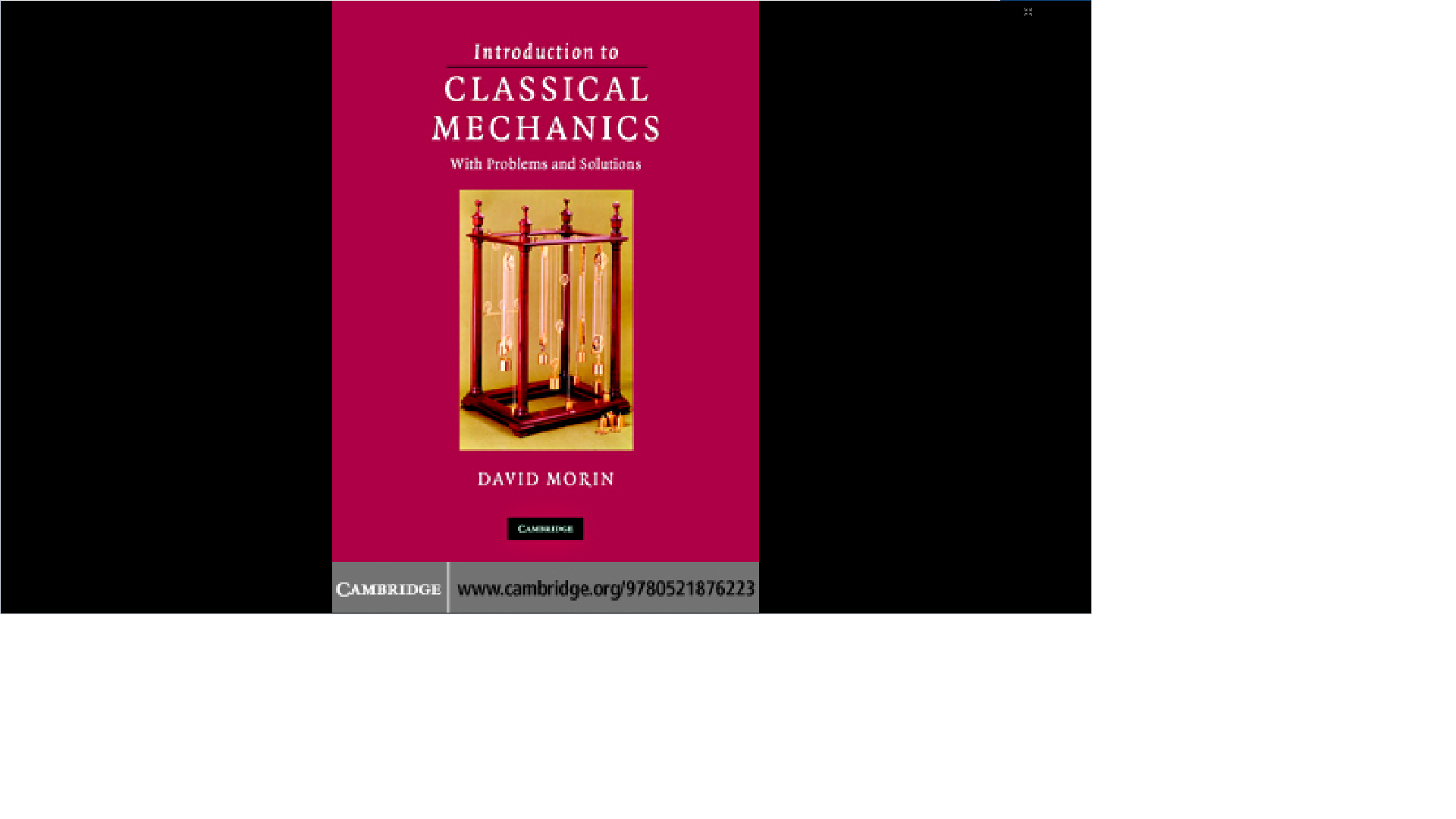 CLASSICAL MECHANICS WITH PROBLEMS AND SO