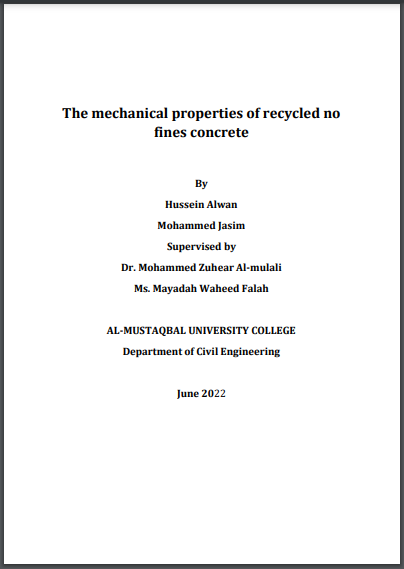 The mechanical properties of recycled no