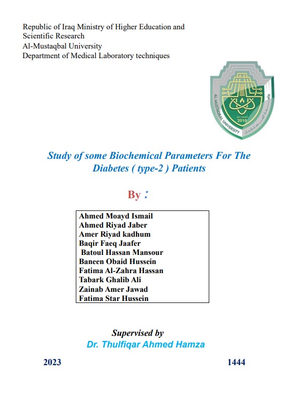 Study of some Biochemical Parameters For