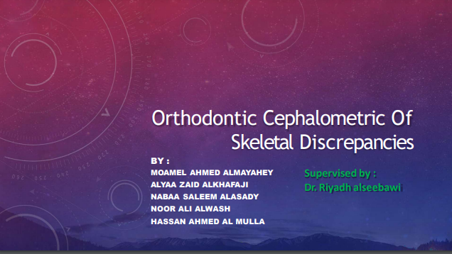 Orthodontic Cephalometric Of Skeletal Di