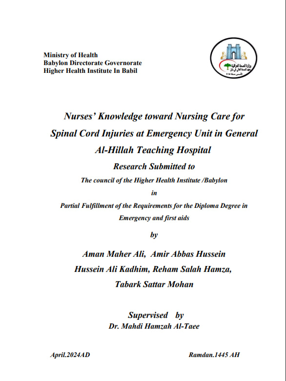  Nurses’ Knowledge toward Nursing Care f