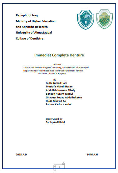 Immediat Complete Denture