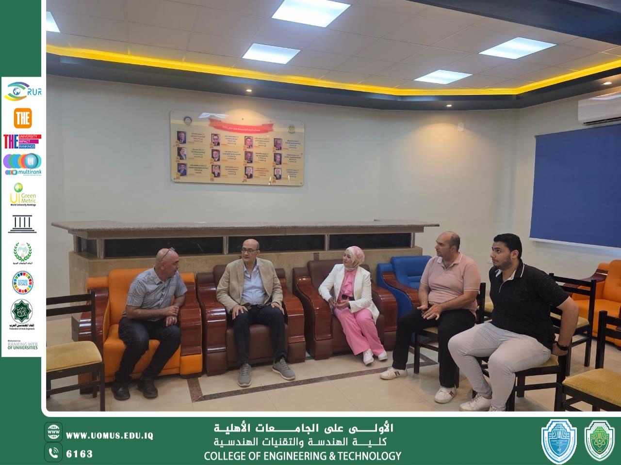 طلبة كلية الهندسة والتقنيات الهندسية في زيارة علمية إلى كلية الهندسة – جامعة المنصورة