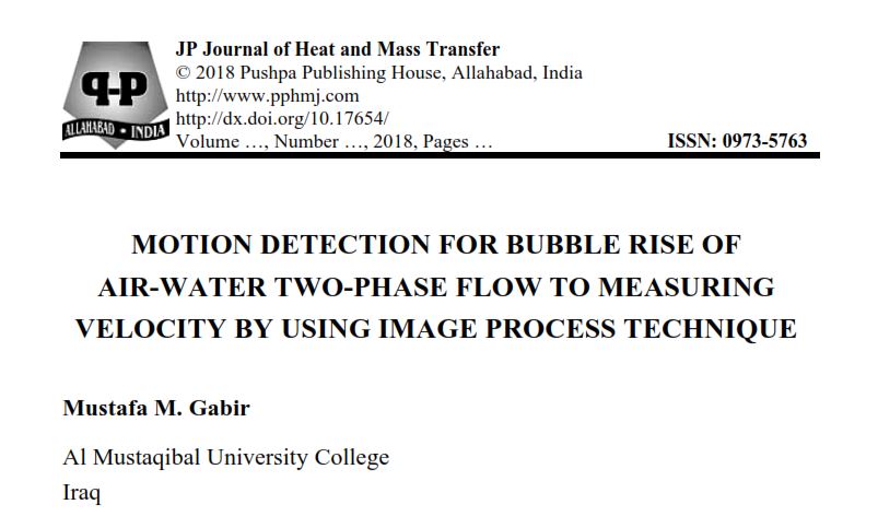 Published a research 