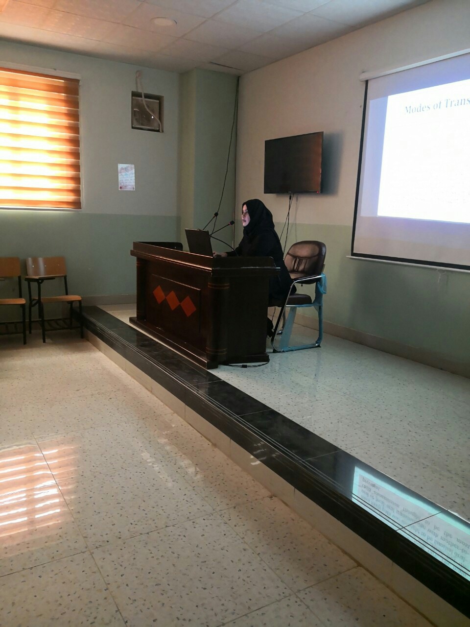 اقامة ندوة علمية في قسم تقنيات الأشعة 