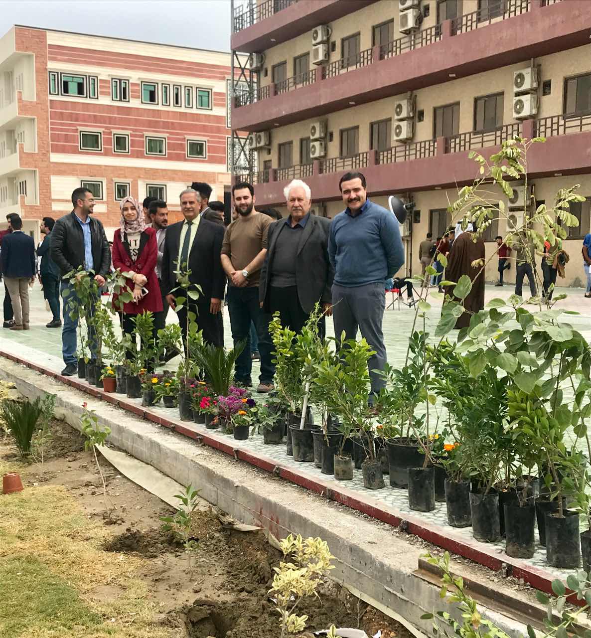 معاً لتحسين جودة الهواء وزيادة المساحات الخضراء في كلية المستقبل الجامعه