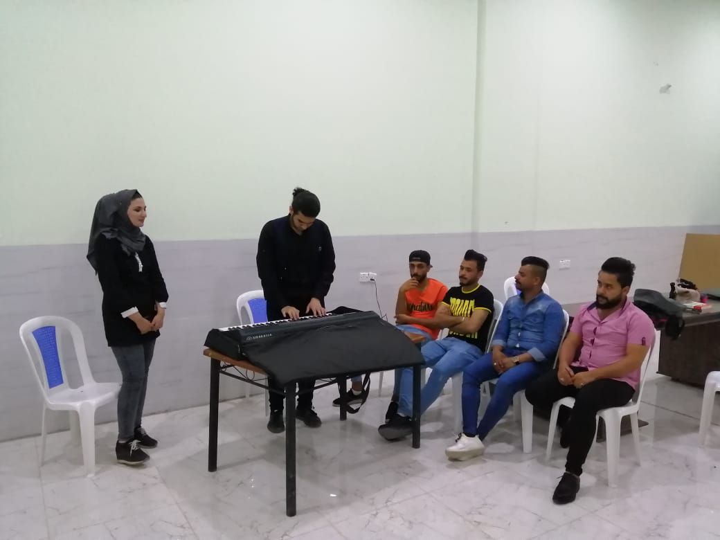 دورة لتعليم الاناشيد الوطنية  والموسيقى   بتاريخ 8 نسيان 2019