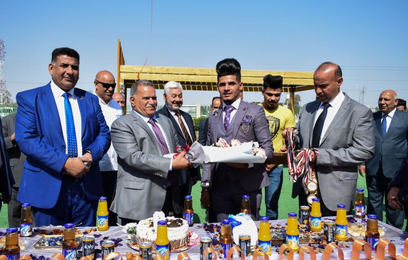 السيد ثائر هجول نقيب معلمين محافظة بابل في المهرجان الثقافي