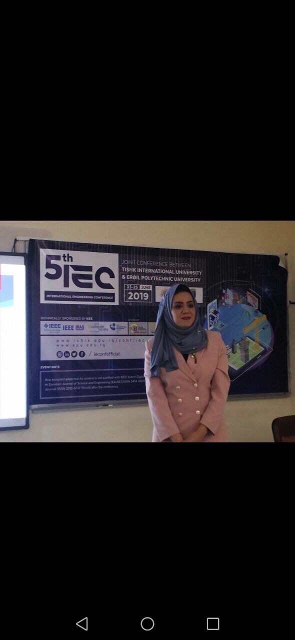 مشاركة في مؤتمر دولي للتدريسية م.م. رسل ستار بدر