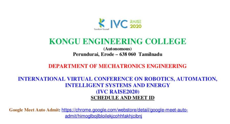 المؤتمر الافتراضى الدولى حول الروبوتات والأتمتة والنظم الذكية والطاقة