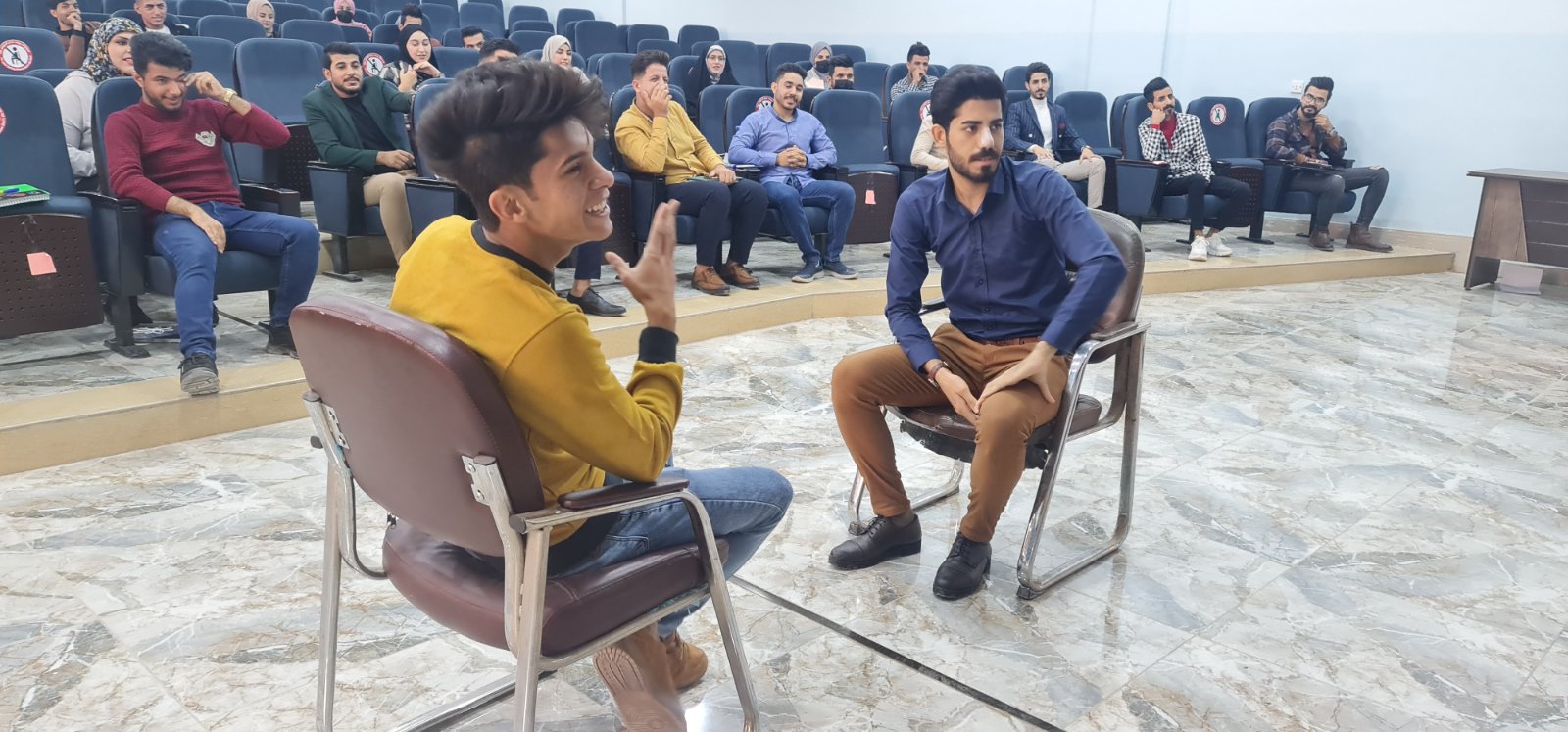 مناضرة علمية (مسابقة طلابية) لطلاب المرحلة الثالثة بقسم هندسة تقنيات الحاسوب