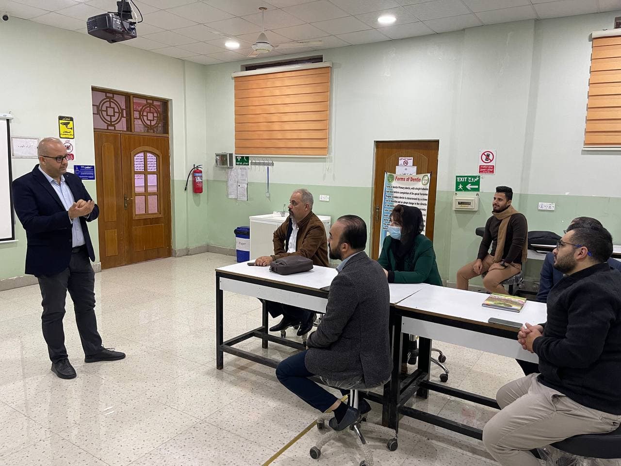 أقامة ندوه علمية حضوريه في قسم طب الأسنان بعنوان Hierarchy of the research and evidence based dentistry