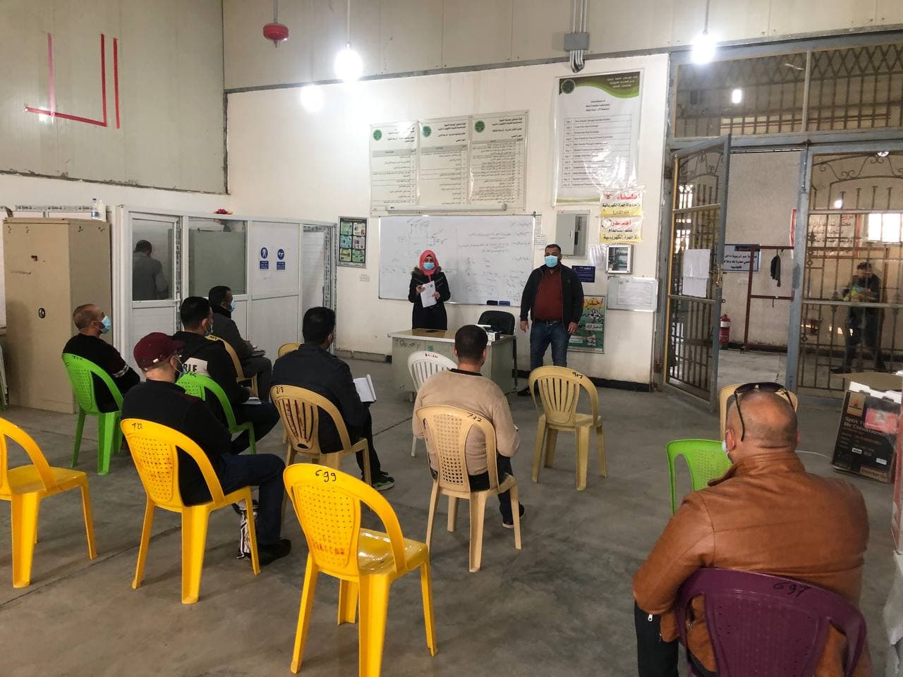 تطبيق التعليم المدمج للجانب العملي في مختبرات قسمنا