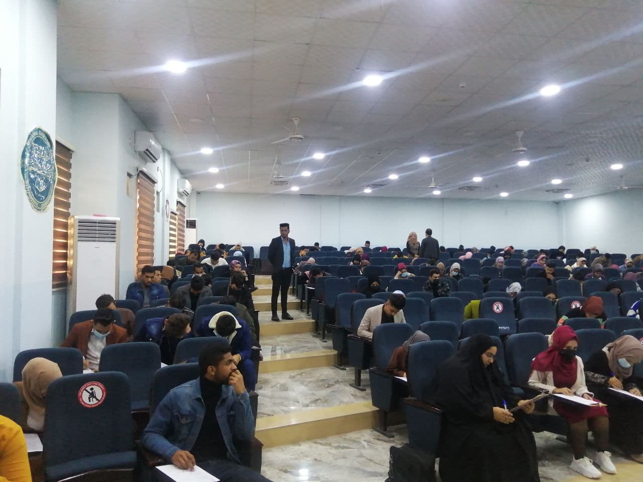 جانب من امتحانات الشهر الأول الكورس الأول لقسم طب الأسنان اليوم الثلاثاء 7/12/2021