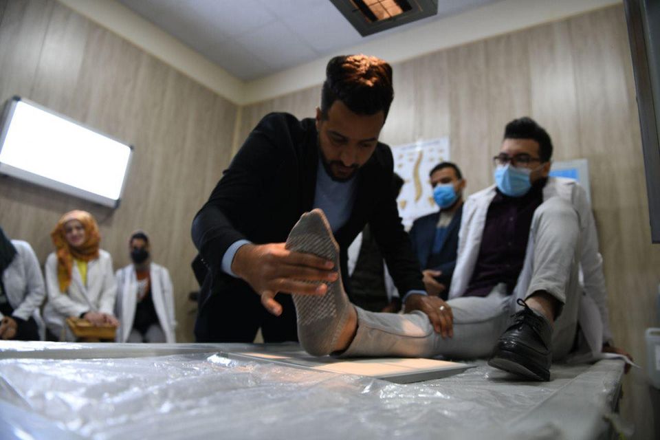 التدريب العملي لقسم الاشعة في كلية المستقبل الجامعة يوم الاحد الموافق 31/1/2021