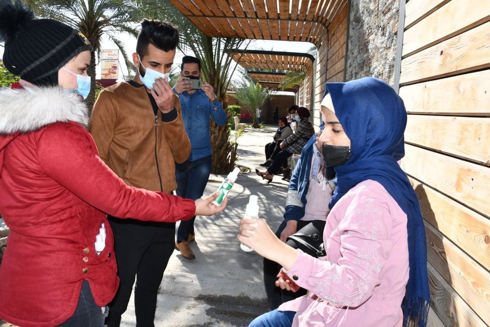  كلية المستقبل الجامعة تنظم حملة توعوية للوقاية من فايروس كورونا