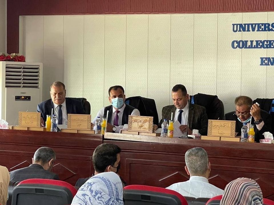  عميد كلية المستقبل الجامعة يشرف على اطروحة دكتوراه ضمن مجال هندسة المواد في جامعة بابل