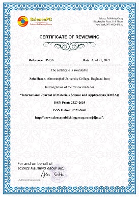 اختيار تدريسية في قسم تقنيات الأشعة كمقيم علمي في مجلة دولية 