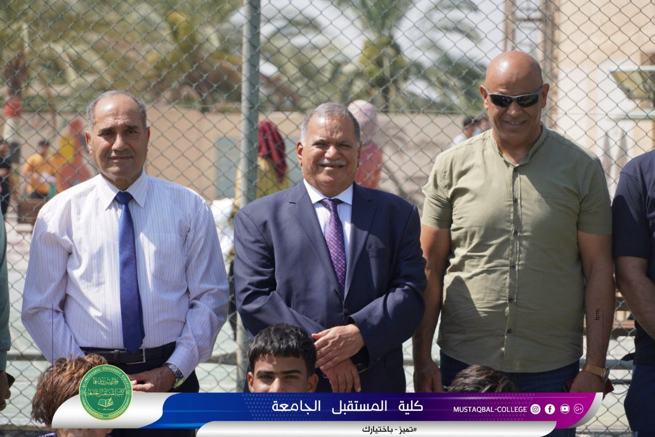 قسم تقنيات التخدير في كلية المستقبل الجامعة يقيم بطولته السنوية بنسختها الاولى لخماسي الكرة على ملعب قسم التربية الرياضية