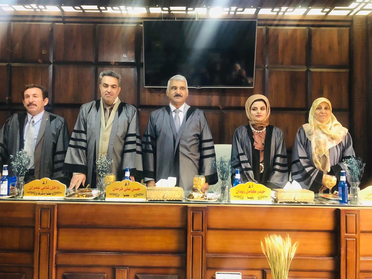 تدريسي من قسم التمريض بكليتنا رئيساً في لجنة مناقشة رسالة ماجستير بجامعة بابل