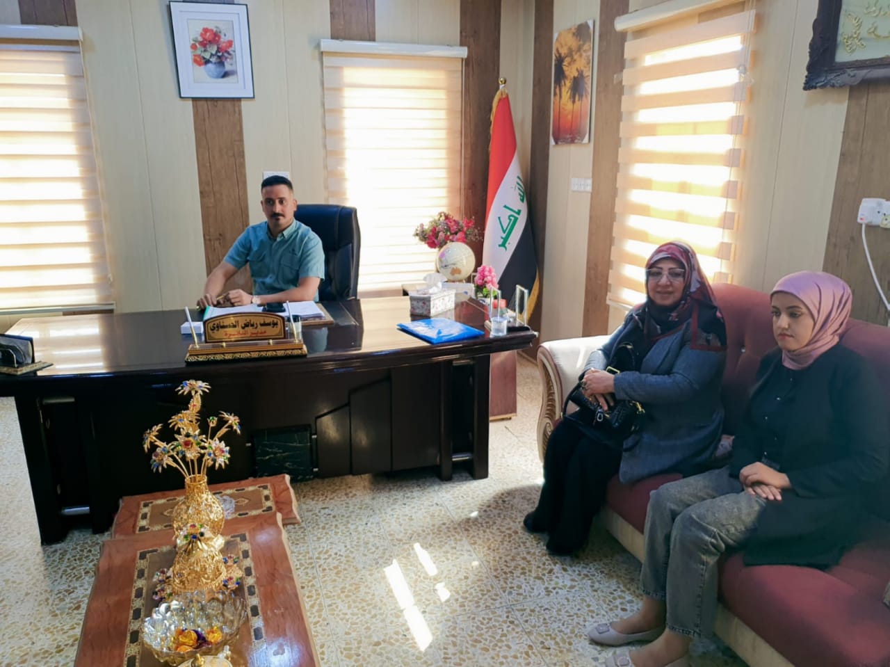 زيارة كادر من قسم القانون الى مديرية العمل والشؤون الاجتماعية / قسم رعاية ذوي الاحتياجات