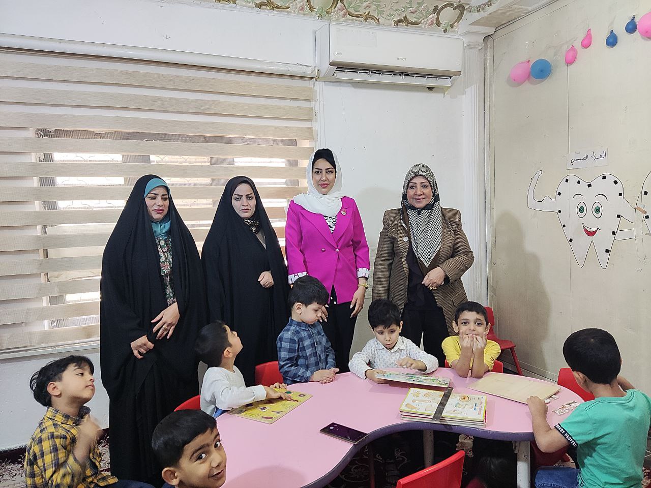 زيارة كادر قسم القانون الى معهد الإمام  الحسين لرعاية اطفال التوحد