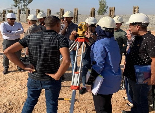 دورة تدريبية بعنوان " التدرب على جهاز الثيودولايت "