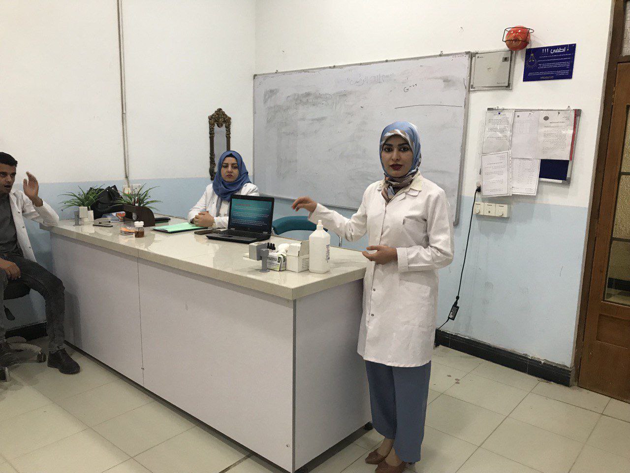 قسم تقنيات المختبرات الطبية ينظم ورشة تعليمية بعنوان Blood groups and associated  with diseases