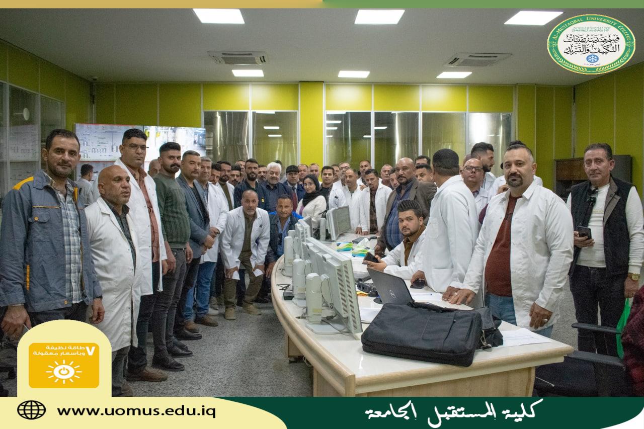 سفرة علمية لطلبة المرحلة الثالثة الى شركةالاتحاد للصناعات الغذائية المحدودة (مصنع تكرير السكر )