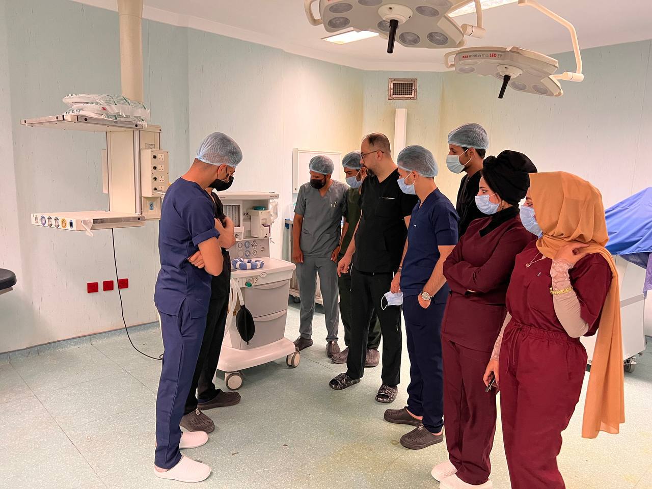 تدريب طلبة المرحلة الثالثه مع الدكتور ميثم الأعرجي