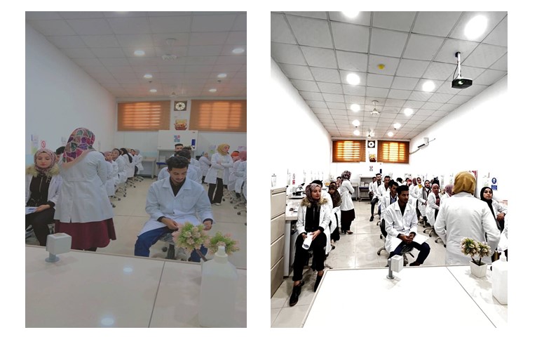 قسم تقنيات المختبرات الطبية يقيم ورشة تعليمية عن كيفية استخدام الاجهزة المختبرية