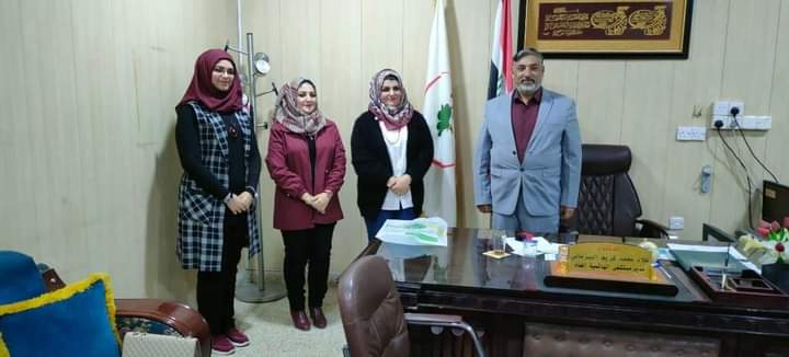 (قسم تقنيات التخدير يتبرع بجهاز لارنكو سكوب الخاص بصالة العمليات مع حاملات مغذي الى مستشفى الهاشمية العام