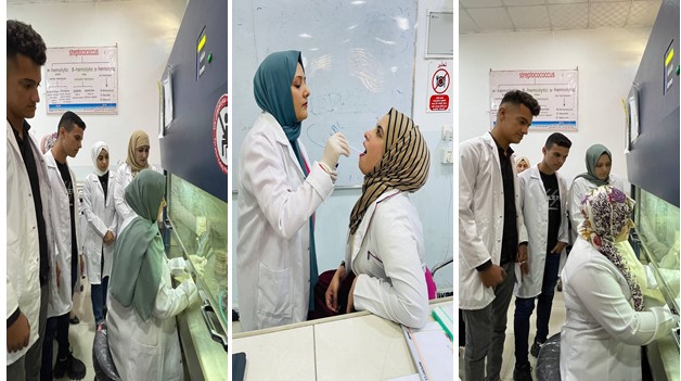 قسم تقنيات المختبرات الطبية يقيم ورشة علمية بعنون ( عزل وتشخيص البكتريا الممرضة والمسببة لتسوس الاسنان)  