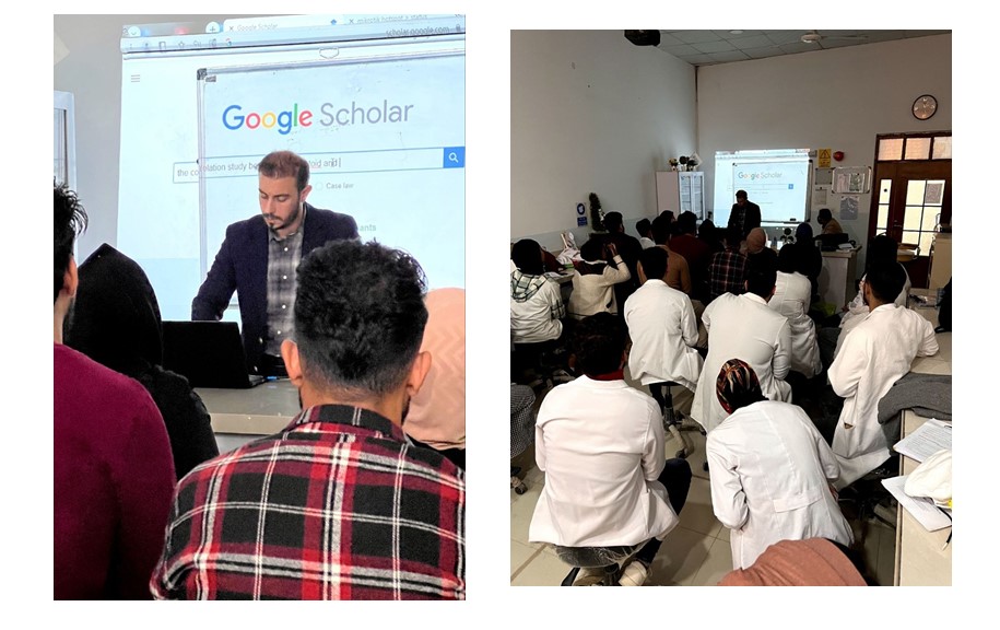 قسم تقنيات المختبرات الطبية يقيم ورشة رقم( 2 ) لطلبة المرحلة الرابعة عن كيفية كتابة البحوث الخاصة بالتخرج والية تنضيد المراجع