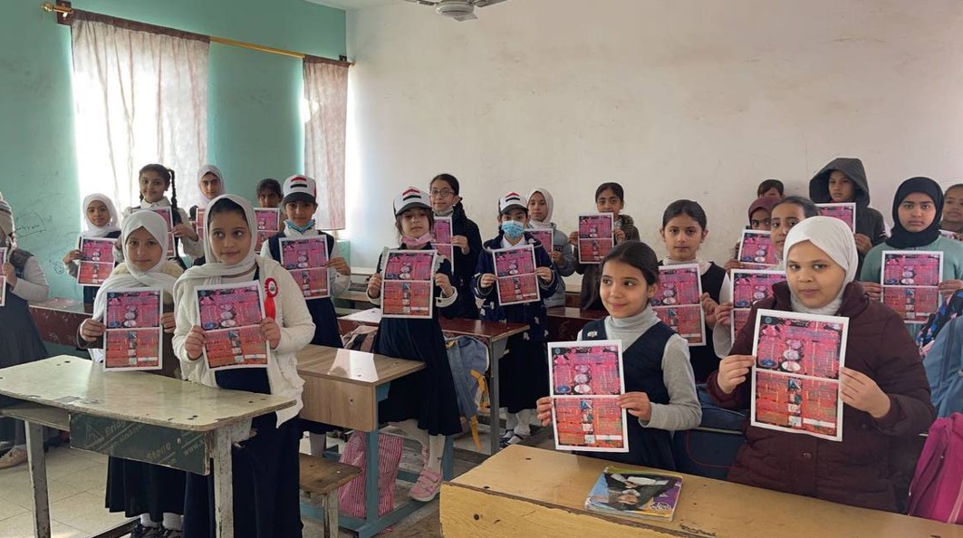 قسم تقنيات المختبرات الطبية في كلية المستقبل الجامعة يقيم حمله  توعوية عن ( مرض الحصبى )