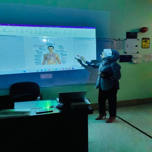 نظم قسم هندسة الطب الحياتي ندوة علمية تحت عنوان "فقر الدم الوراثي المسمى فقر دم البحر الابيض المتوسط"