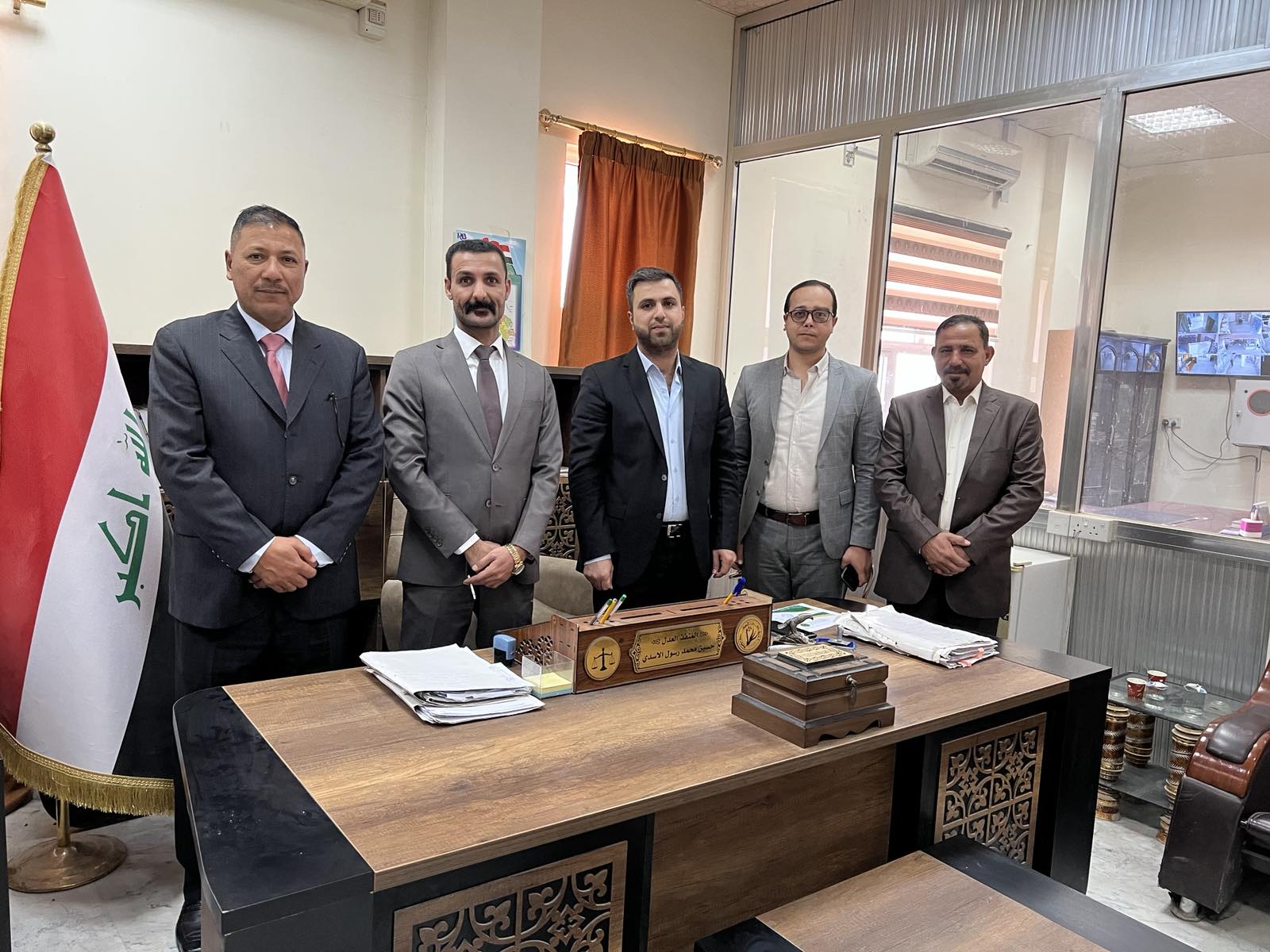 زيارة وفداً من قسم القانون دائرة التنفيذ في بابل 