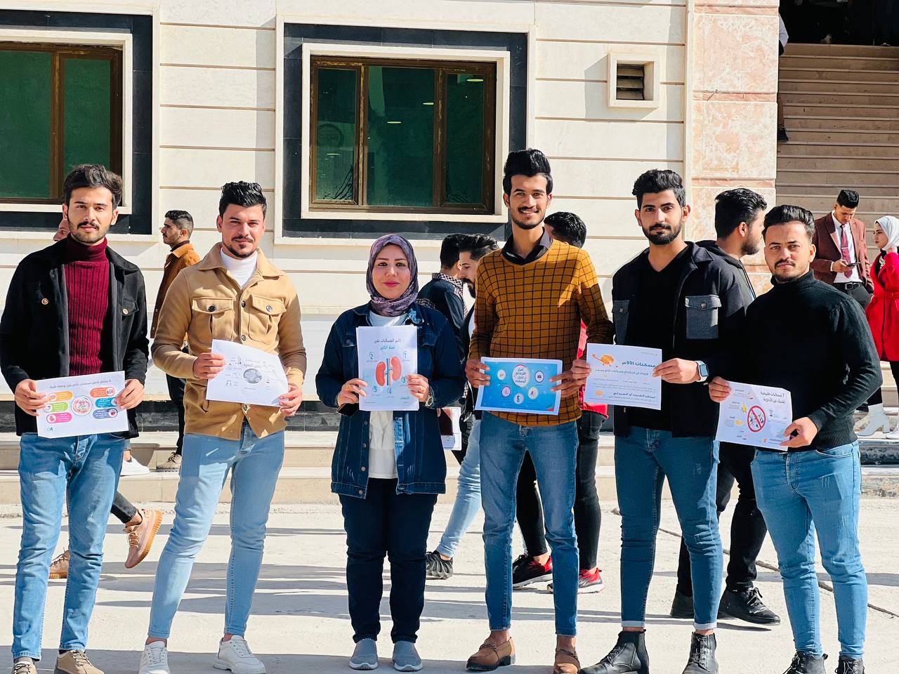 حملة توعوية للتدريسية د. رسل عبد الامير غازي بعنوان تأثير المسكنات على الكلى 