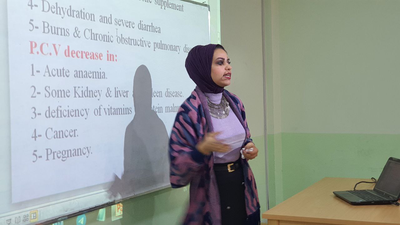 ندوة بعنوان (مرض فقر الدم وطرق الكشف عن طريق إجراء الفحوصات الطبية)