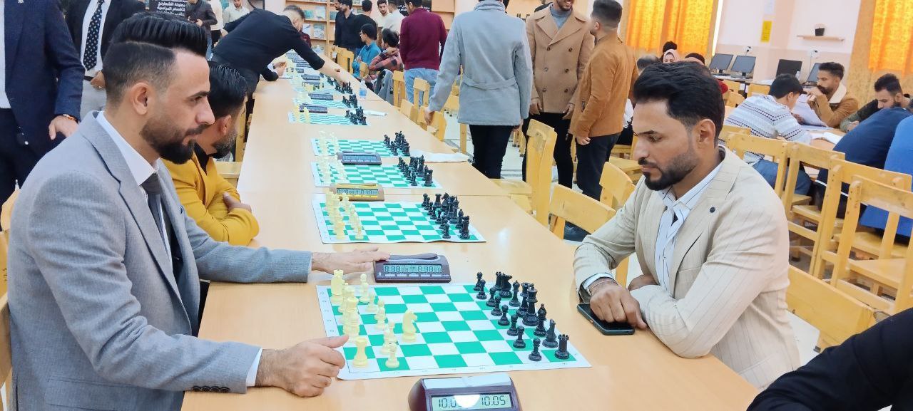 مشاركة قسم هندسة تقنيات البناء والانشاءات في لعبة الشطرنج في الكلية للعام الدراسي 2022-2023
