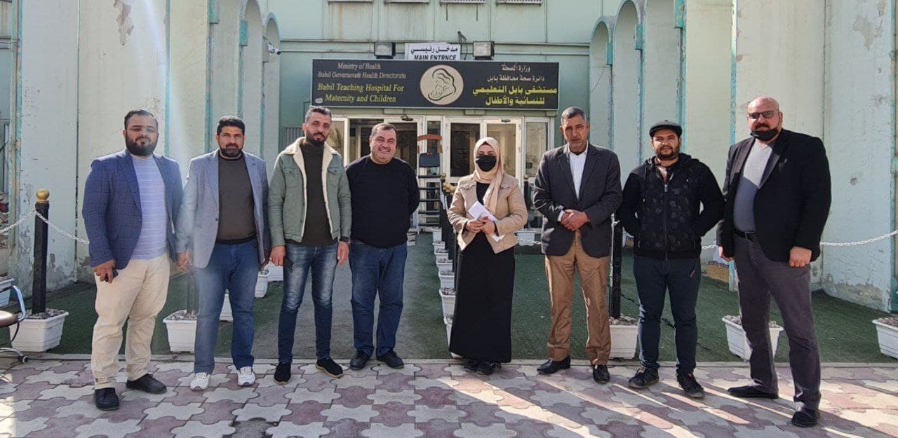 النشاطات الخيرية التي يحتضنها قسم هندسة تقنيات التكييف والتبريد في كلية المستقبل الجامعة تجاه القطاع الصحي 