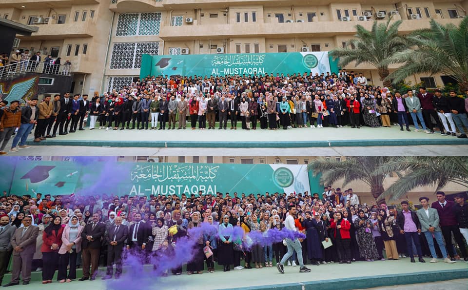  جانب من استقبال طلبة المرحلة الاولى لقسم تقنيات المختبرات الطبية في كلية المستقبل الجامعة