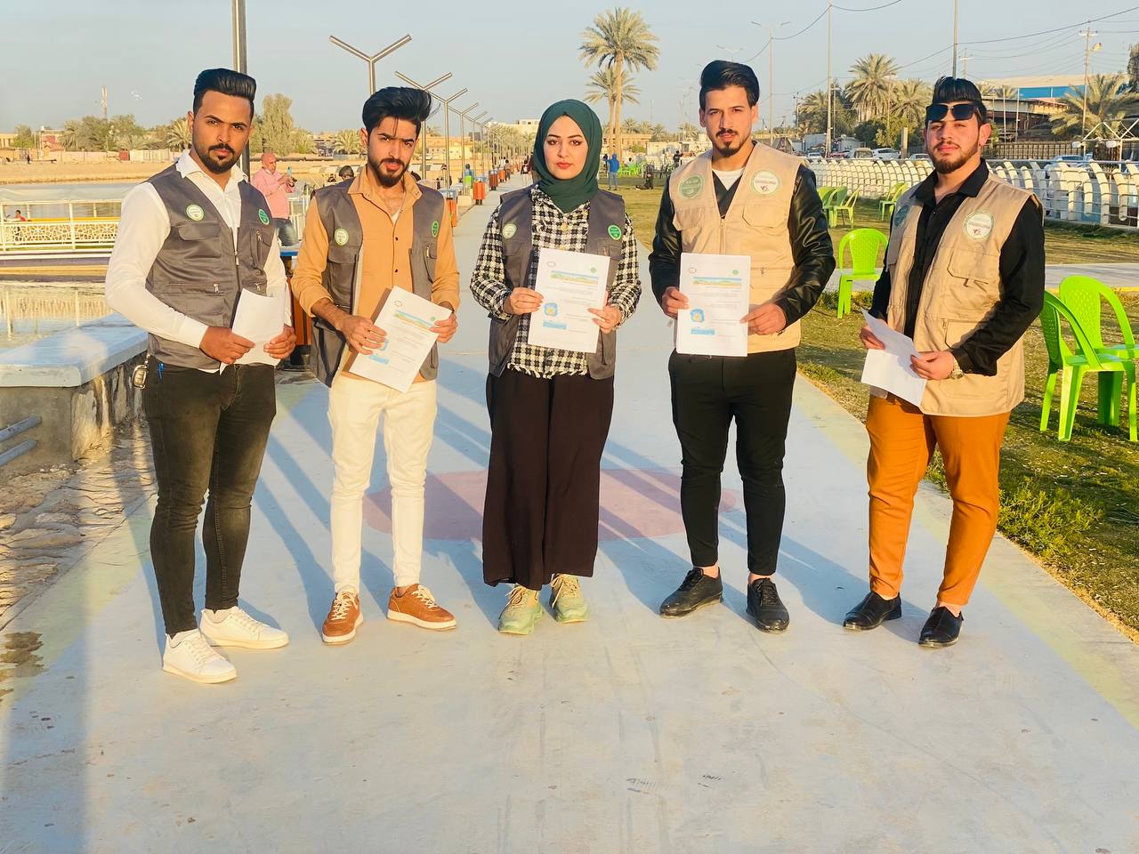 قسم تقنيات المختبرات الطبية في كلية المستقبل الجامعة يقيم حملات توعويه للحد من رمي النفايات البلاستيكية في شط الحله