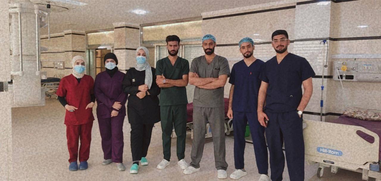 طلبة قسم التخدير في كلية المستقبل الجامعة في رحاب مستشفى البتول الأهلية