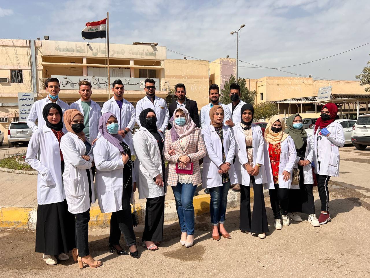 اساتذة وطلبة قسم تقنيات المختبرات الطبية ينظمون زياره الى مدينة مرجان الطبية 