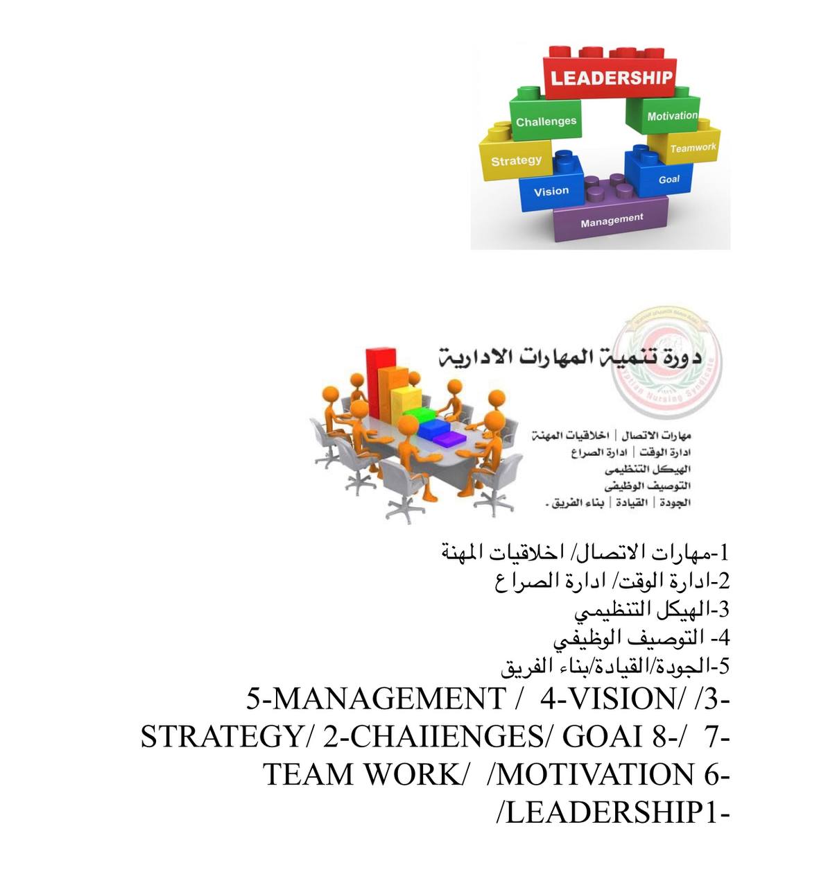 دورة تنمية المهارات الاداريه 