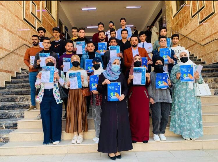 قسم تقنيات المختبرات الطبية في كلية المستقبل الجامعة حملة توعوية هدفها منع استخدام المواد البلاستيكية والمواد الضاره ورميها في المياة من أجلِ حماية الاحياء المائية