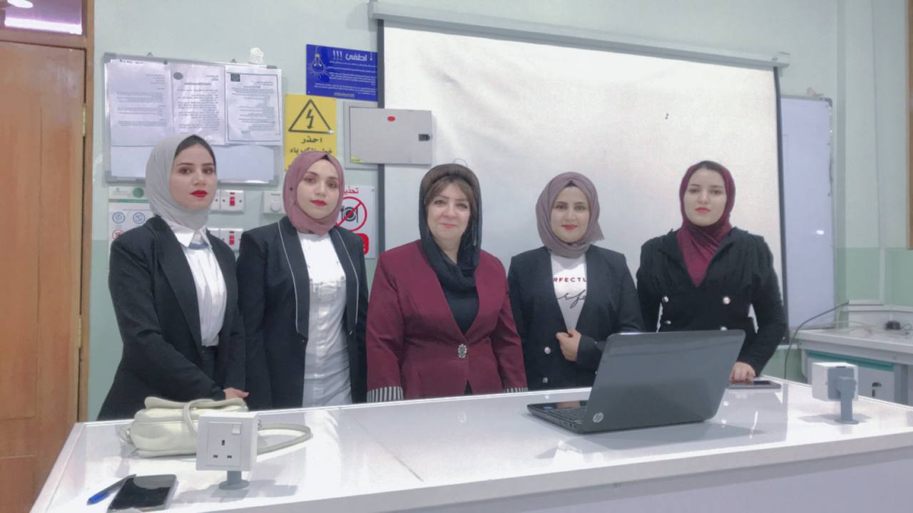 مناقشة بحث تخرج لمجموعة من طلبة قسم طب الأسنان بعنوان Oral manifestations of COVID19